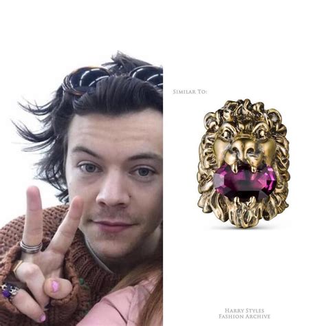 gucci lion ring fake|harry styles gucci lion ring.